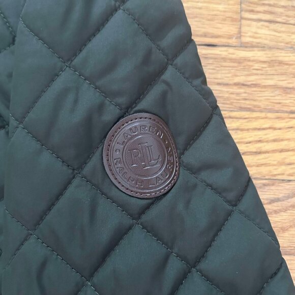 New w/tag Lauren Ralph Lauren Olive Green Logo Jacket M - Picture 4 of 7